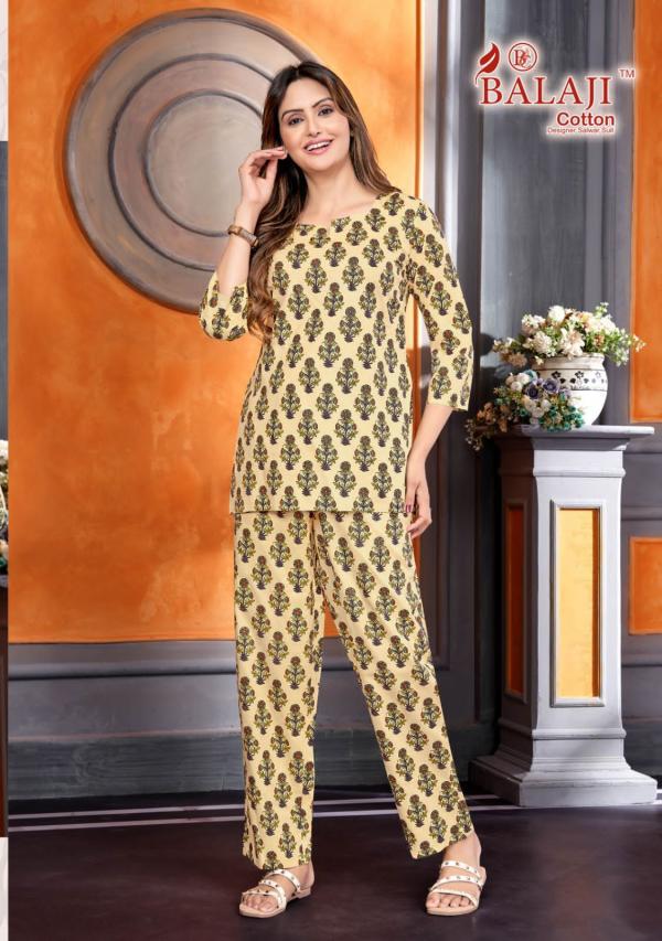 Balaji Co Ord Set 1 Printed Cotton Top With Bottom Collection